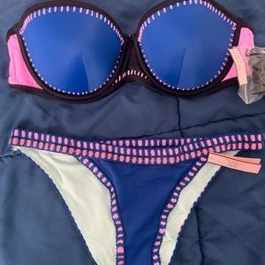 Bikini bra top with matching bottom